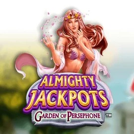 Almighty Jackpots: Garden of Persephone logo by Novomatic Glorion Casino