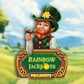 Rainbow Jackpots Megaways logo by Red Tiger Gaming at Glorion Casino