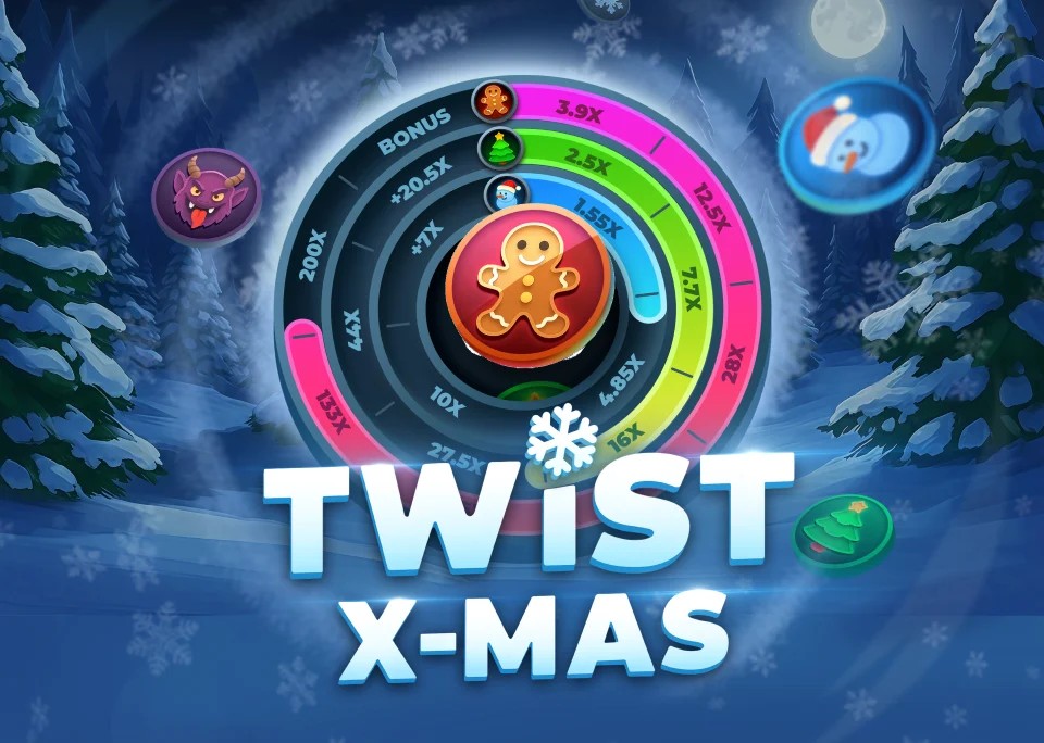 Twist X-mas by InOut, showcased at glorionscasino.it – game logo